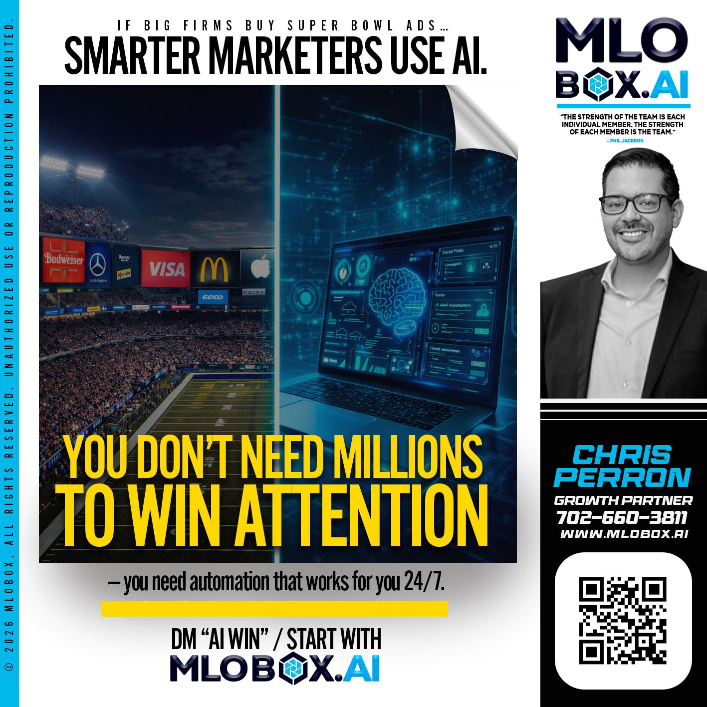 you don't need - Chris Perron -Mortgage Loan Officer