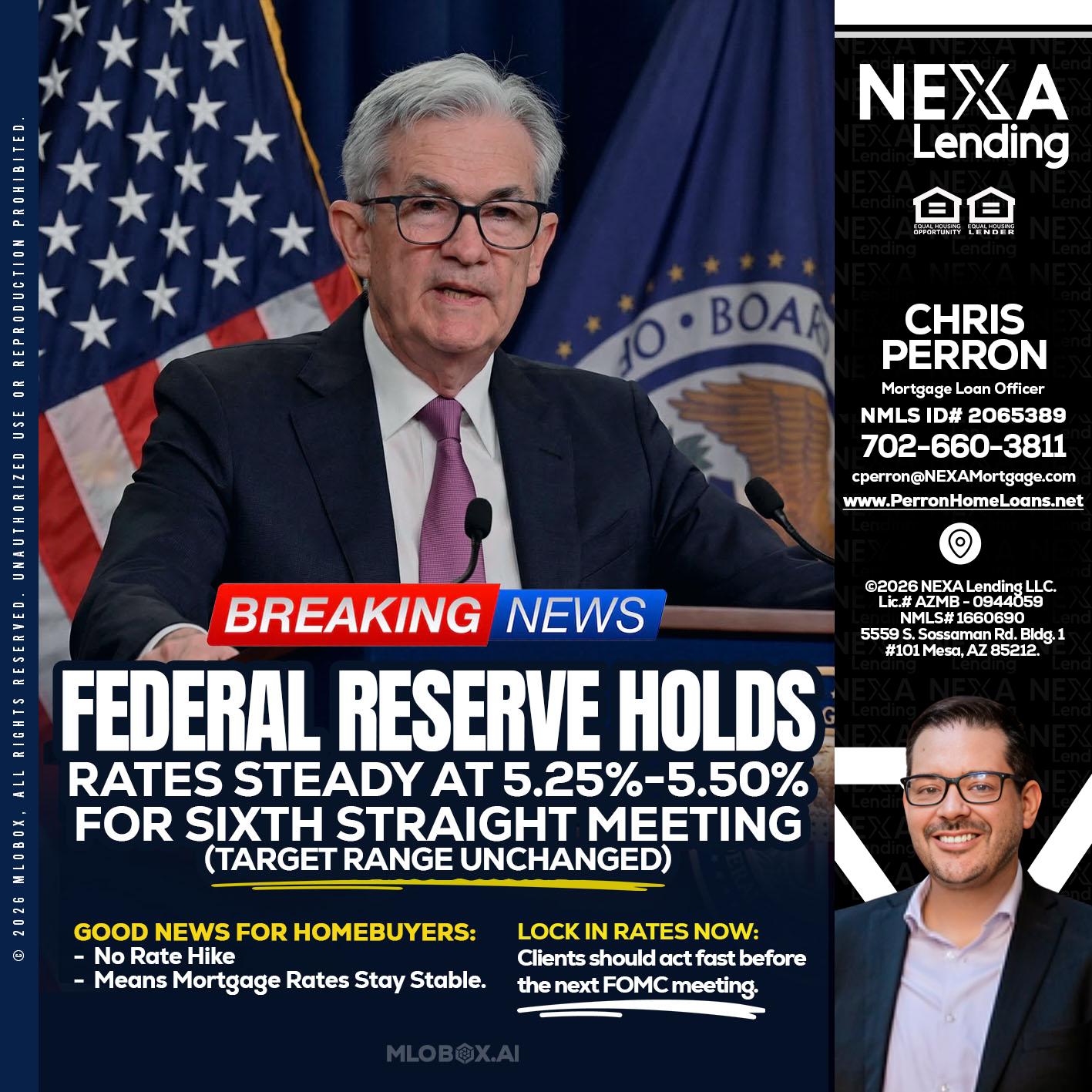 federal reserve - Chris Perron -Mortgage Loan Officer