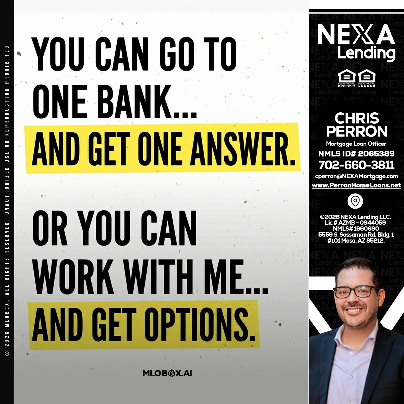 YOU CAN GO TO - Chris Perron -Mortgage Loan Officer