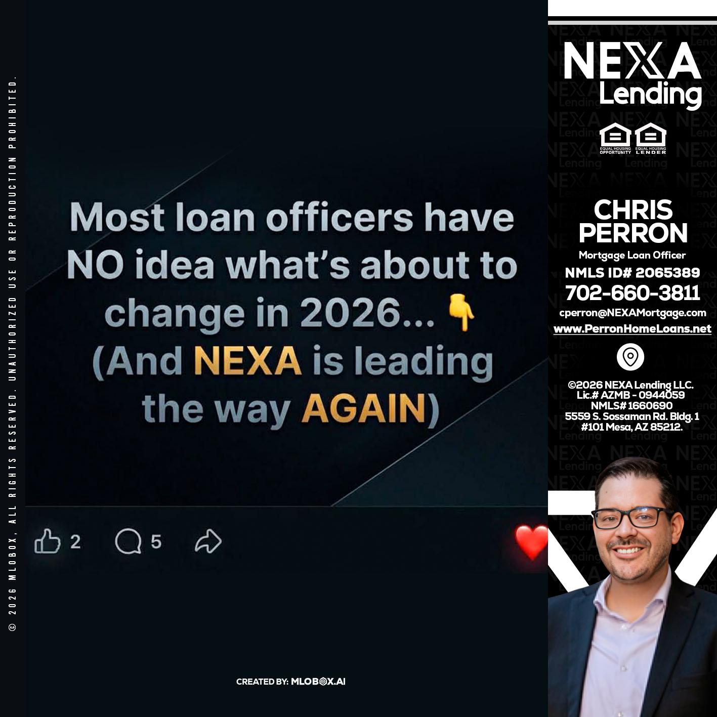 most loan officers - Chris Perron -Mortgage Loan Officer