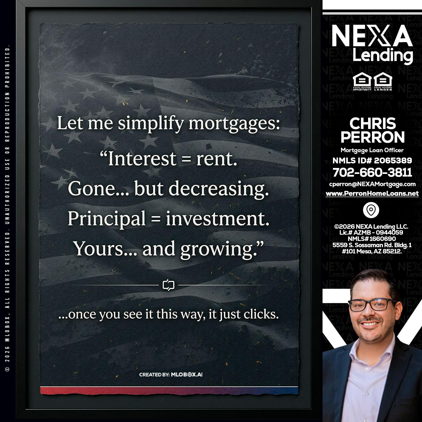 LET ME SIMPLIFY - Chris Perron -Mortgage Loan Officer