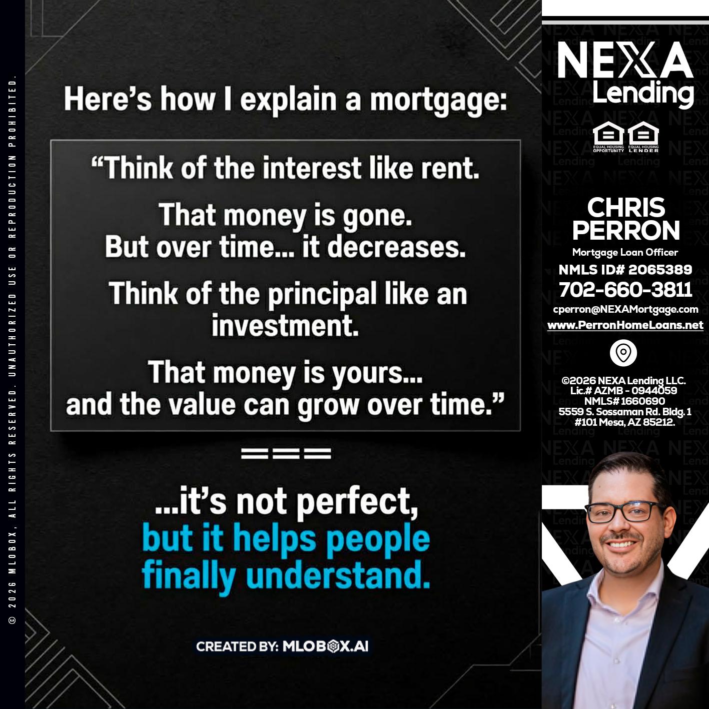 HERES NOW - Chris Perron -Mortgage Loan Officer