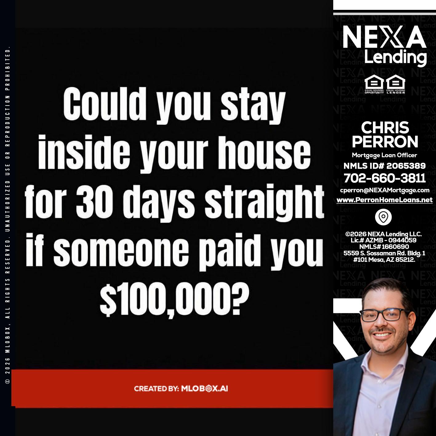 COULD YOU STAY - Chris Perron -Mortgage Loan Officer