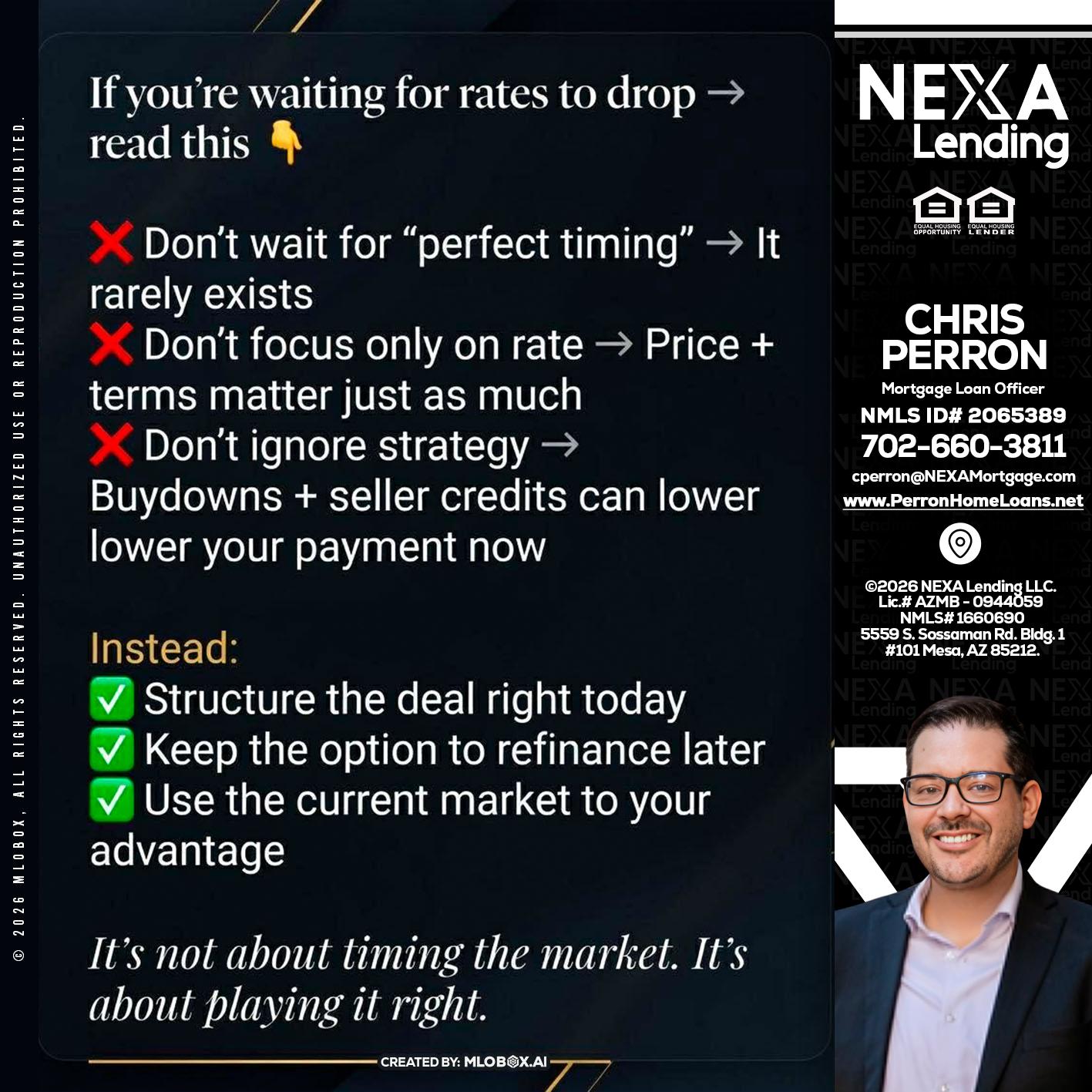 IF YOU ARE - Chris Perron -Mortgage Loan Officer