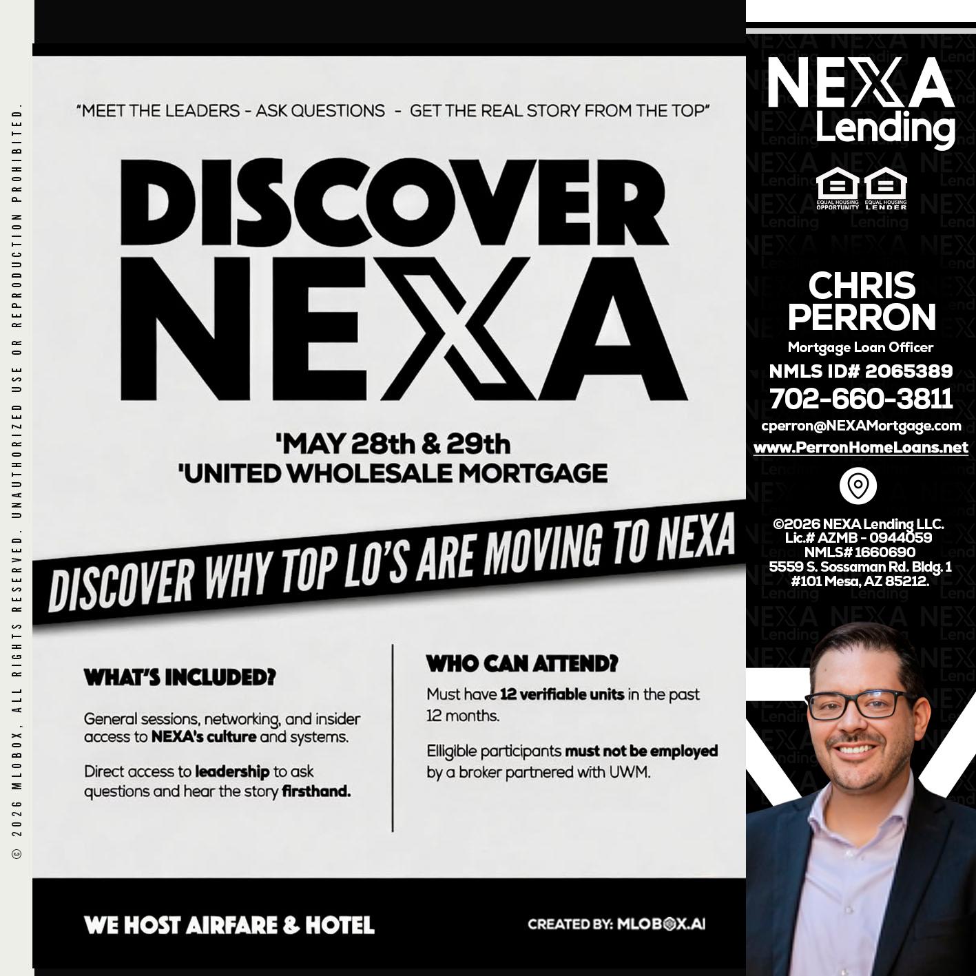 DISCOVER NEXA - Chris Perron -Mortgage Loan Officer