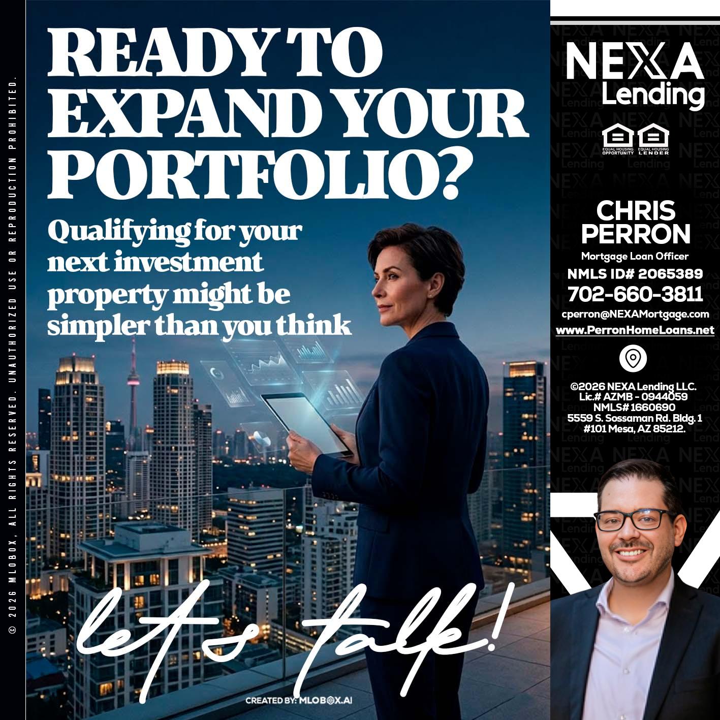 READY TO EXPAND - Chris Perron -Mortgage Loan Officer
