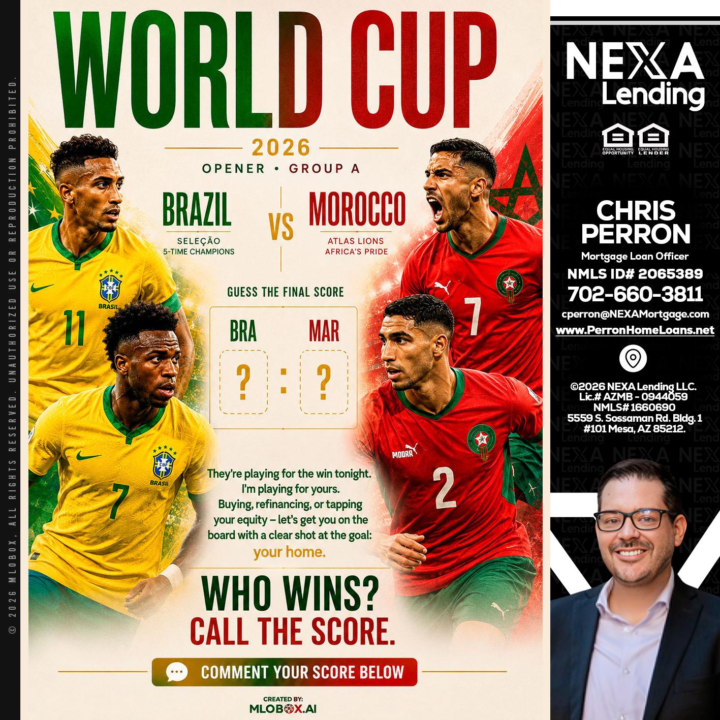 WORLD CUP - Chris Perron -Mortgage Loan Officer