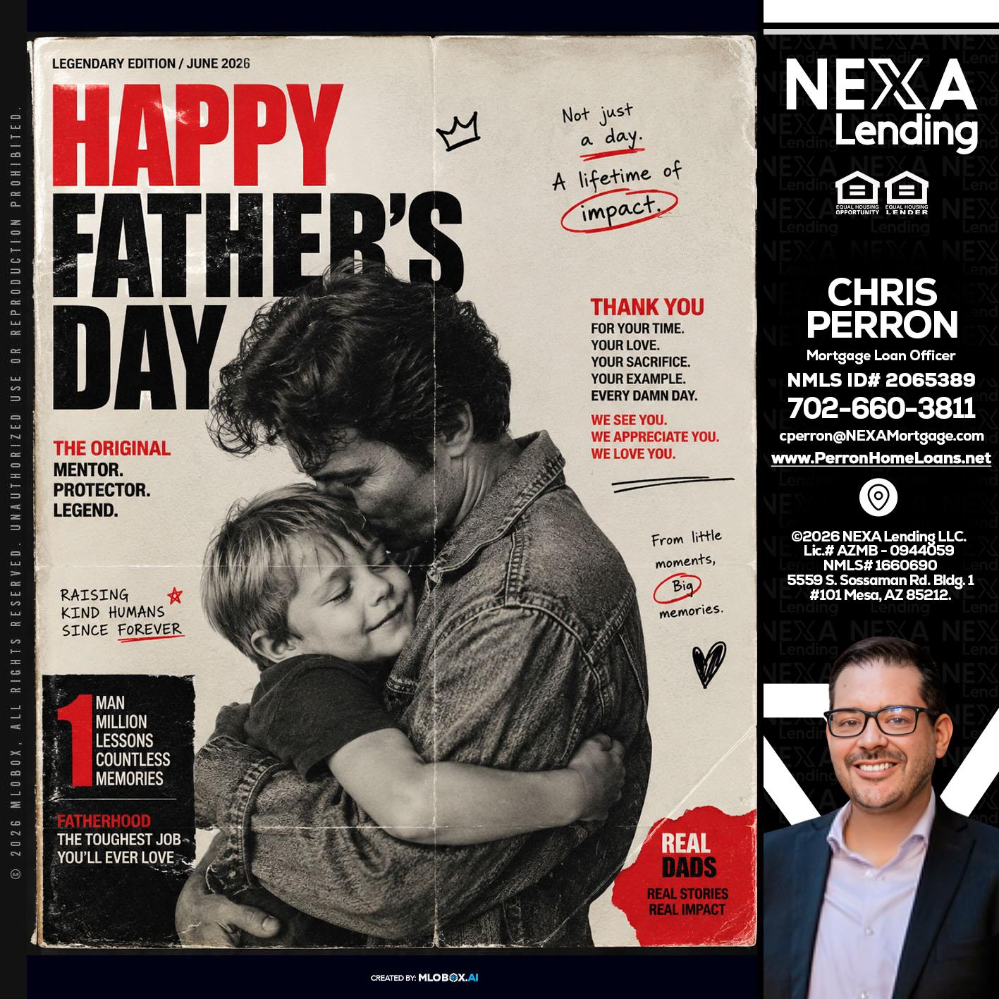 HAPPY FATHERS DAY - Chris Perron -Mortgage Loan Officer
