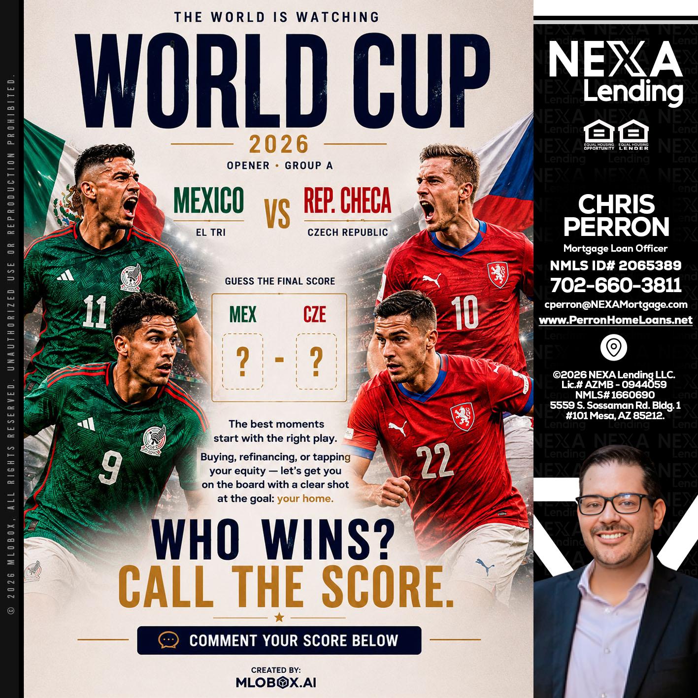 WORLD CUP 2026 - Chris Perron -Mortgage Loan Officer