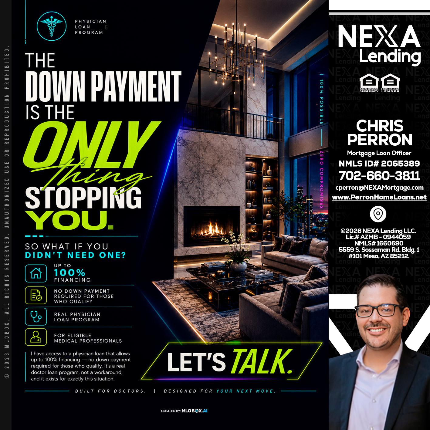 THE DOWN PAYMENT - Chris Perron -Mortgage Loan Officer