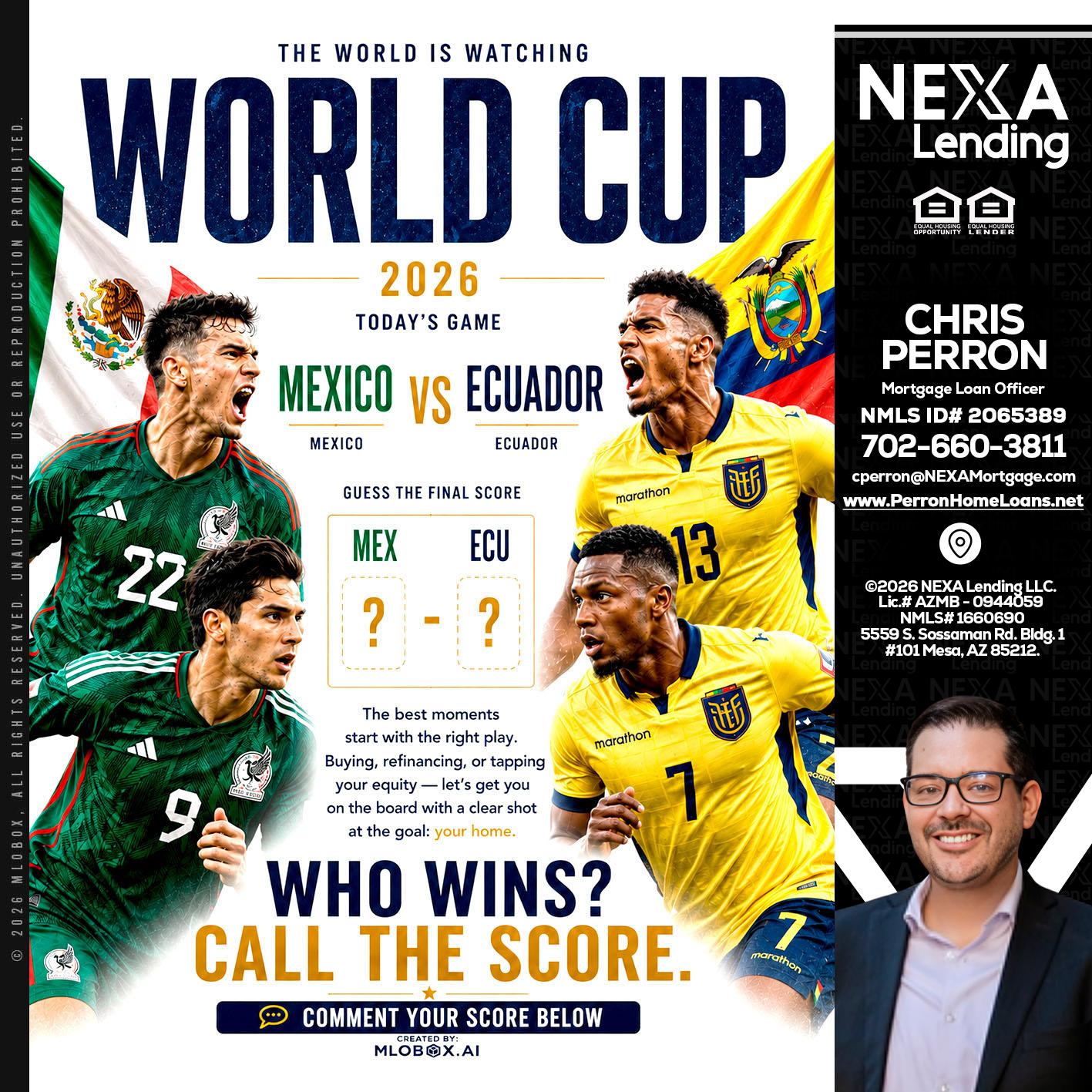 WORLD CUP 2026 - Chris Perron -Mortgage Loan Officer