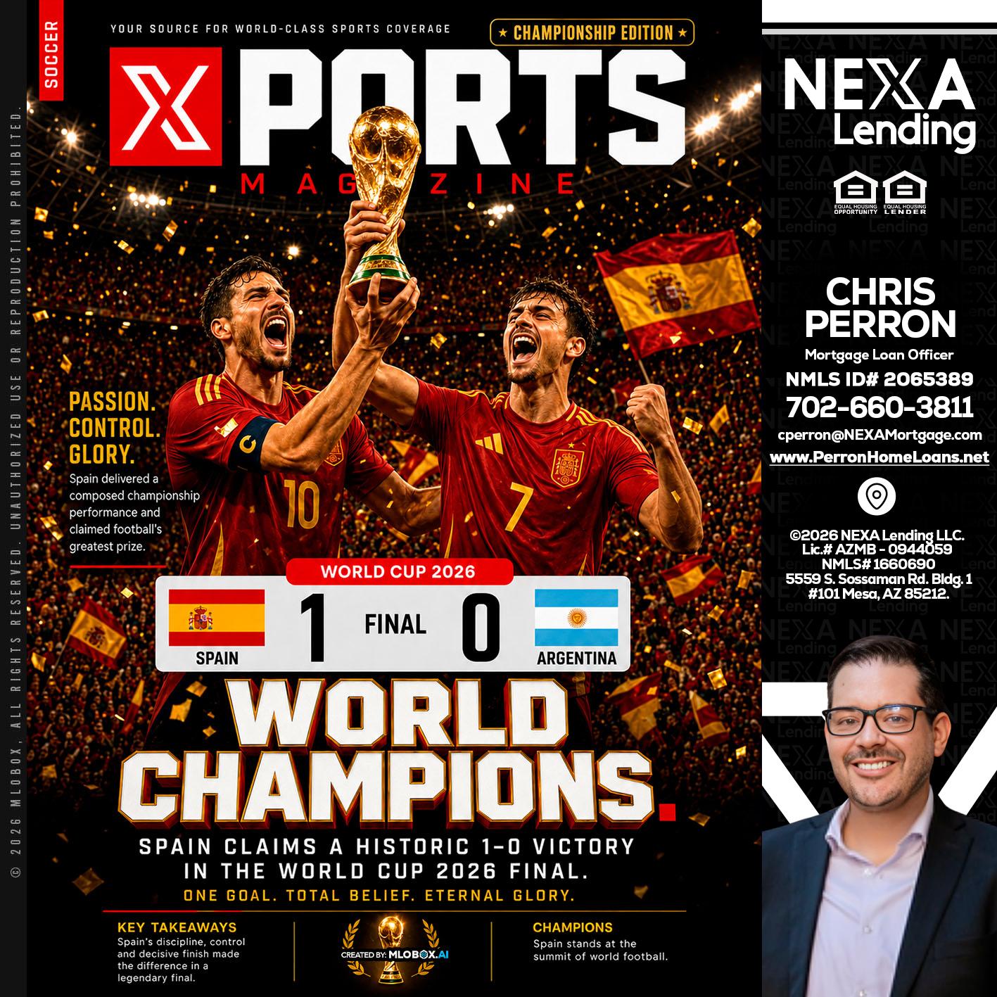 SPAIN CHAMPION - Chris Perron -Mortgage Loan Officer