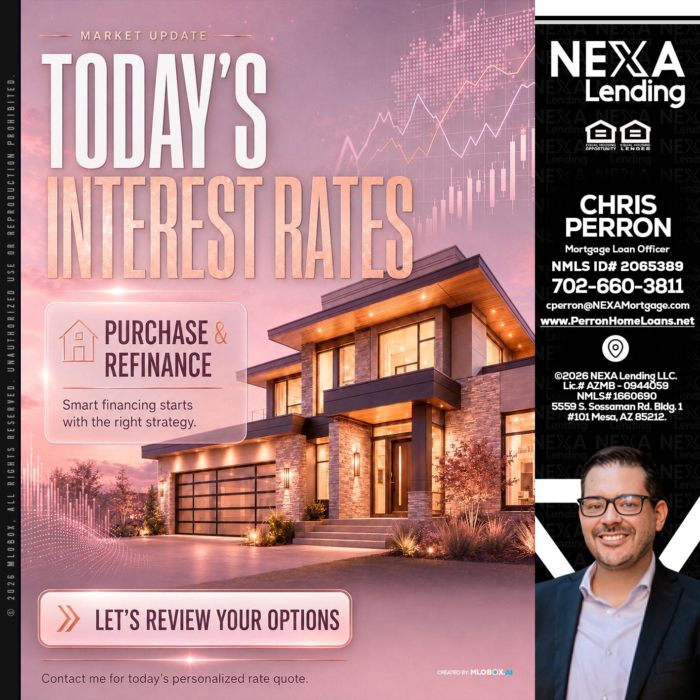 todays interest rates - Chris Perron -Mortgage Loan Officer